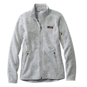 Women’s LL Bean sweater fleece full zip jacket